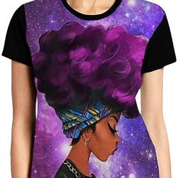 Women's T-Shirts Black History Month Afro Word Art Natural Hair Styles African Woman Shirts Afro Melanin Graphic Tees Meaningful Gift For Family Gift For Boyfriend Valentine Gift