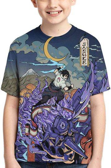 Japanese Anime T-Shirts 3D Print Short Sleeve forchild Youth Size Unisex_aa Meaningful Gift For Family Gift For Boyfriend Valentine Gift