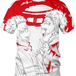 Men Women's Anime Printed T-Shirt with The Japanese Anime Jujutsu Kaisen Meaningful Gift For Family Gift For Boyfriend Valentine Gift