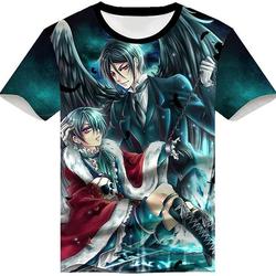 Anime Black Butler 3D Printed T-Shirt Adult Cosplay Funny Short Sleeve Tee Tops Meaningful Gift For Family Gift For Boyfriend Valentine Gift