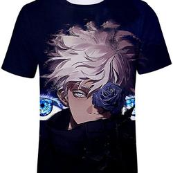 Pure Pang Unisex Short Sleeves Anime Cosplay 3D Printed Regular-fit Casual T-Shirt Meaningful Gift For Family Gift For Boyfriend Valentine Gift