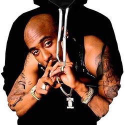 2Pac Rapper 3D Hoodie