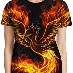 Flying XIE Women's Bright Star Basic 3D Creative Print T-Shirt Short Sleeve Tees Meaningful Gift For Family Gift For Boyfriend Valentine Gift