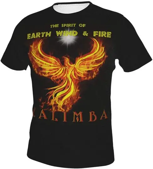 Earth Wind Fire Unisex 3D Printing Graphic Print Comfortable Summer Round Neck Short Sleeve T-Shirt Meaningful Gift For Family Gift For Boyfriend Valentine Gift