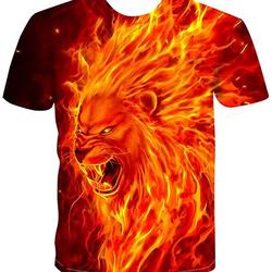 Unisex Colorful Casual T-Shirts Summer Fashion Design Cartoon 3D Printed Tops Tees Meaningful Gift For Family Gift For Boyfriend Valentine Gift