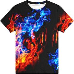 Hgvoetty Boys Girls 3D Shirts Casual Crewneck T-Shirts Unisex Short Sleeve Graphic Tops Tees 6-16 Years Meaningful Gift For Family Gift For Boyfriend Valentine Gift