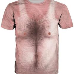 Funny T-Shirts 3D Print Sexy Chest Hair Muscle Hooded Tshirt for Men/Women Meaningful Gift For Family Gift For Boyfriend Valentine Gift