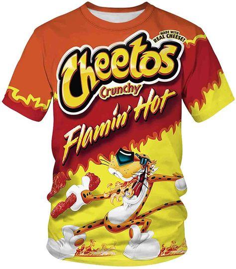 Keasmto 3D Print Ramen Noodles Cool Chicken Beef T Shirts Summer Short Sleeve for Men Women Meaningful Gift For Family Gift For Boyfriend Valentine Gift