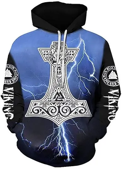 Viking Norse Mythology Pullover 3D Hoodie