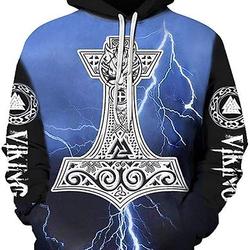 Viking Norse Mythology Pullover 3D Hoodie