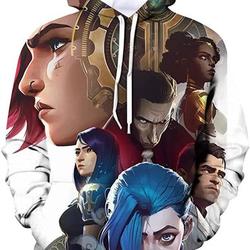 League Of Legend Arcane 3D Printed Hoodie