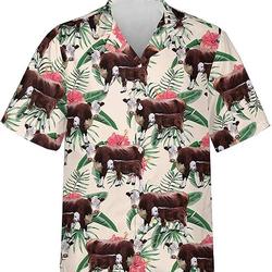 Cows Button Down Mens Hawaiian Shirts Gift For Your Girlfriend Boyfriend Gift For Love Gift For Friend Best Valentine Present Holiday Gift
