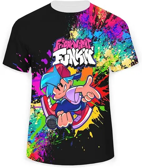 Friday N Funkin Kids 3D T-Shirt Meaningful Gift For Family Gift For Boyfriend Valentine Gift