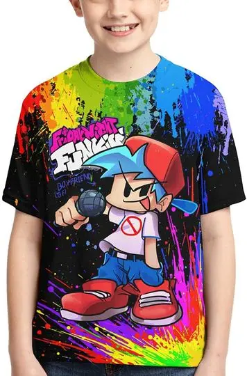Kids Game Shirt for Boys Girls Cartoon Graphic Tees Summer Short-Sleeve T-Shirts Meaningful Gift For Family Gift For Boyfriend Valentine Gift