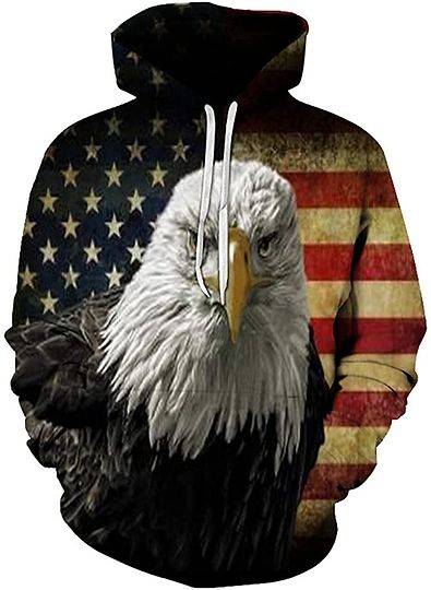 American Flag Eagle 3D Hoodies