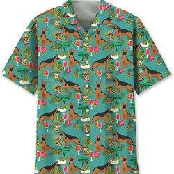 German Shepherd Hawaiian Shirt Gift For Your Girlfriend Boyfriend Gift For Love Gift For Friend Best Valentine Present Holiday Gift