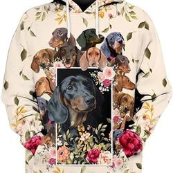 Diverse Dog Animal Flower 3D Hoodie