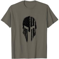USA American Spartan Patriotic Men's T Shirt Meaningful Gift For Family Gift For Boyfriend Valentine Gift