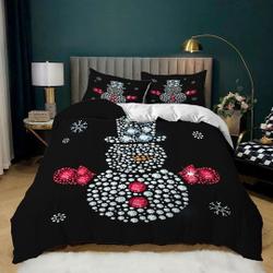 Snowman diamonds Christmas Bedding setsGift For Your Girlfriend Boyfriend Gift For Love Gift For Friend Best Valentine Present Holiday Gift