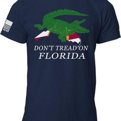 Don���t' Tread On Florida Flag Alligator Shirt Meaningful Gift For Family Gift For Boyfriend Valentine Gift