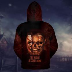 Michael Myers Halloween Horror Movie 3D Hoodie, Michael Myers Hoodie, The Night He Came Home, Christmas Gift, Halloween Shirt