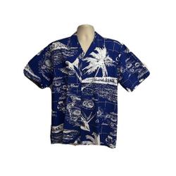 Favant Hawaii Mens Blue White Floral Hawaiian Button Up Shirt Gift For Your Girlfriend Boyfriend Gift For Love Gift For Friend Best Valentine Present Holiday Gift