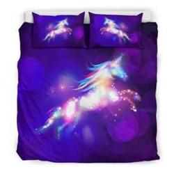 Purple Unicorn Bedding Set Gift For Your Girlfriend Boyfriend Gift For Love Gift For Friend Best Valentine Present Holiday Gift