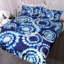 Boho Indigo Duvet Cover Blue White Boho Hippe Tie Dye Watercolor Quilt Cover Bed Set Gift For Your Girlfriend Boyfriend Gift For Love Gift For Friend Best Valentine Present Holiday Gift
