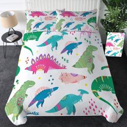 Dinosaur Kids Duvet Cover Dino Jurassic Childrens Quilt Cover Bedding Set Gift For Your Girlfriend Boyfriend Gift For Love Gift For Friend Best Valentine Present Holiday Gift