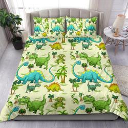 Dinosaur Dino Bedding Set - Duvet Cover and pillow CoversGift For Your Girlfriend Boyfriend Gift For Love Gift For Friend Best Valentine Present Holiday Gift