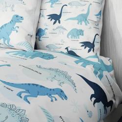 Kids Dinosaur Pattern Blue 3pc Bedding Set Gift For Your Girlfriend Boyfriend Gift For Love Gift For Friend Best Valentine Present Holiday Gift