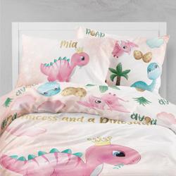 Dinosaur girl bedding set, Dinosaur girl duvet coverGift For Your Girlfriend Boyfriend Gift For Love Gift For Friend Best Valentine Present Holiday Gift