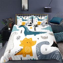 Bedding Cover Set Duvet Cover Set with Dinosaur PrintingsGift For Your Girlfriend Boyfriend Gift For Love Gift For Friend Best Valentine Present Holiday Gift