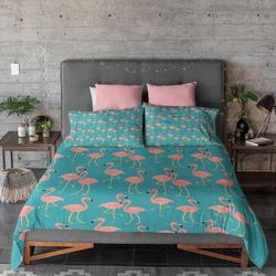 Flamingo Duvet Cover And Pillow Shams, Comforter CoverGift For Your Girlfriend Boyfriend Gift For Love Gift For Friend Best Valentine Present Holiday Gift