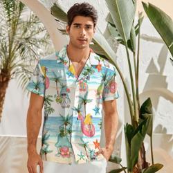 Gnome Hawaiian Shirt, Beach Pattern, Gift For Friends, Family Gift For Your Girlfriend Boyfriend Gift For Love Gift For Friend Best Valentine Present Holiday Gift