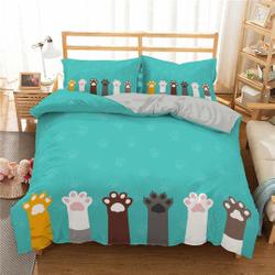 Cat Comforter Cover Set Cat Lover Gifts Bedding for Women Cute KittenGift For Your Girlfriend Boyfriend Gift For Love Gift For Friend Best Valentine Present Holiday Gift