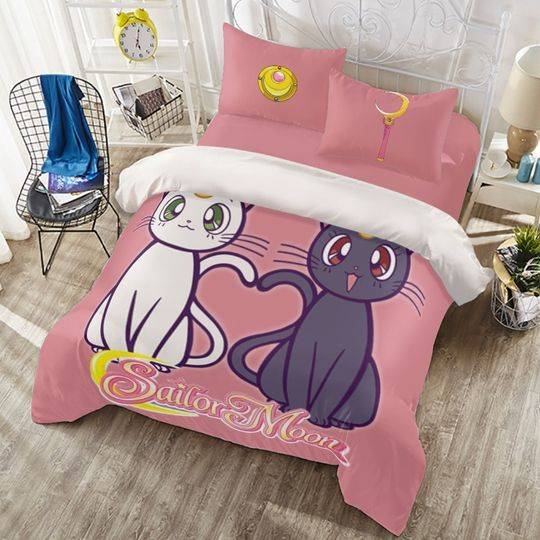Sailor Moon Anime Bedding Set Gift For Your Girlfriend Boyfriend Gift For Love Gift For Friend Best Valentine Present Holiday Gift