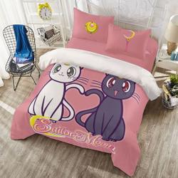 Sailor Moon Anime Bedding Set Gift For Your Girlfriend Boyfriend Gift For Love Gift For Friend Best Valentine Present Holiday Gift