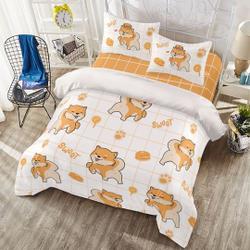 Shiba Inu Dog Bedding Set Orange White Sweet Colorful Cute Dog PetGift For Your Girlfriend Boyfriend Gift For Love Gift For Friend Best Valentine Present Holiday Gift