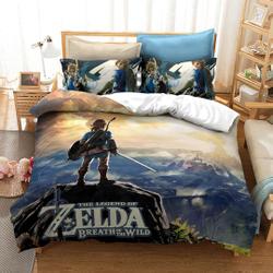 Legend of Zelda  Gamer  3 Piece Bedding Set Gift For Your Girlfriend Boyfriend Gift For Love Gift For Friend Best Valentine Present Holiday Gift