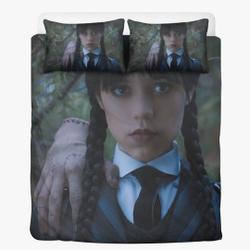 Wednesday Addams Duvet, Addams Family Bedding Set Gift For Your Girlfriend Boyfriend Gift For Love Gift For Friend Best Valentine Present Holiday Gift