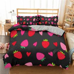 Microfiber Made Anime Duvet Cover  Super Cute Kawaii Bedding Set 3PCSGift For Your Girlfriend Boyfriend Gift For Love Gift For Friend Best Valentine Present Holiday Gift