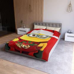 Minions duvet cover, , Anime duvet cover ,  Minions blanketGift For Your Girlfriend Boyfriend Gift For Love Gift For Friend Best Valentine Present Holiday Gift