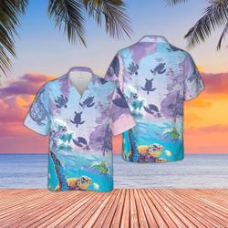 Sea Turtle Hawaiian Shirt, Turtle Lovers Hawaiian Shirt, Animal Lovers Shirt Gift For Your Girlfriend Boyfriend Gift For Love Gift For Friend Best Valentine Present Holiday Gift