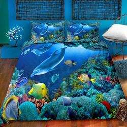 Dolphin Bedding Set, Cute Dolphin Duvet Cover, Marine Life Comforter CoverGift For Your Girlfriend Boyfriend Gift For Love Gift For Friend Best Valentine Present Holiday Gift