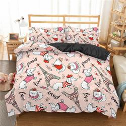 Dog Comforter Cover Kids Cute Cartoon Dogs Duvet Cover for Boys Girls Pet Puppy Animal  Bedding Set Gift For Your Girlfriend Boyfriend Gift For Love Gift For Friend Best Valentine Present Holiday Gift