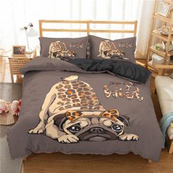 Dog Print Duvet Cover 3D Puppy Print Bedding Set for Kids Boys Girls Children Pet Animal Theme Comforter Cover Ultra Soft