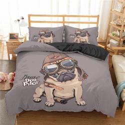 Dog Print Duvet Cover 3D Puppy Print Bedding Set for Kids Boys Girls Children Pet AnimalGift For Your Girlfriend Boyfriend Gift For Love Gift For Friend Best Valentine Present Holiday Gift