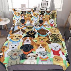 Cute Pretty Dog 10 Comforter Set Queen Bedding Set  Duvet Cover and PillowGift For Your Girlfriend Boyfriend Gift For Love Gift For Friend Best Valentine Present Holiday Gift