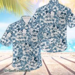 Mickey Mouse Tropical Hawaiian Shirt Gift For Your Girlfriend Boyfriend Gift For Love Gift For Friend Best Valentine Present Holiday Gift
